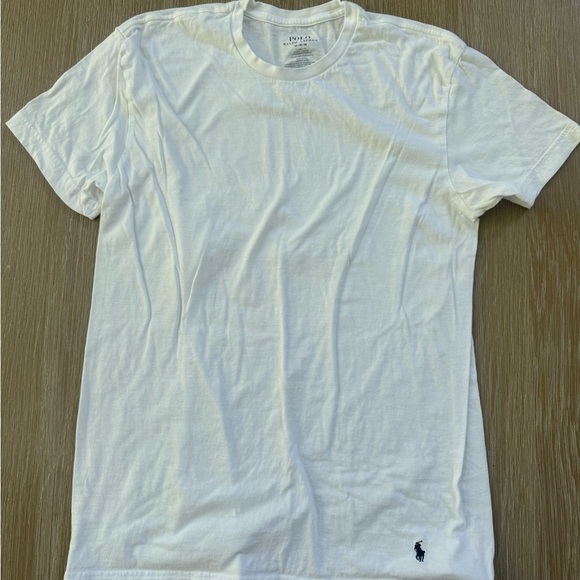 POLO Ralph Lauren men’s classic white cotton crewneck t-shirt top size medium - Picture 1 of 2